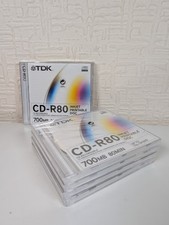 TDK CD-R80 700mb 80min Recordable Blank Discs X5
