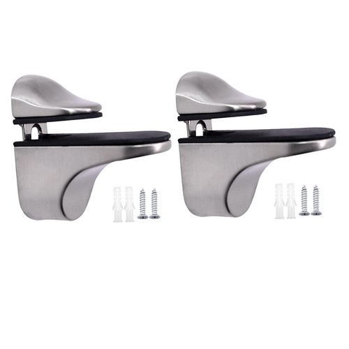 Sturdy glass shelf bracket - glass,