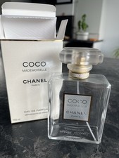 Empty Coco Mademoiselle Chanel Eau De Parfum Bottle, Lid And Box 100ml