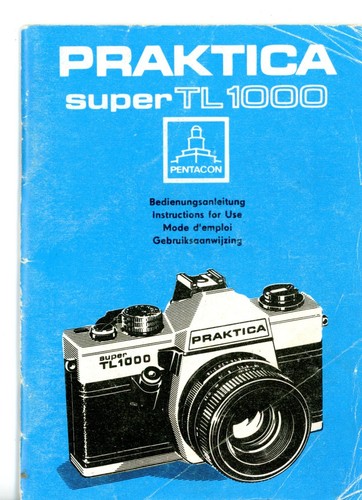 Pentacon instruction manual - instruction,