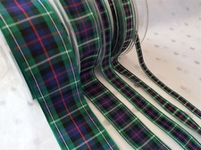 Berisfords MACKENZIE  Tartan ribbon Scottish Approved Design - 7 10 16 25 40mm