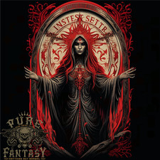 Evil Witch Satanic Halloween Mens T-Shirt 100% Cotton