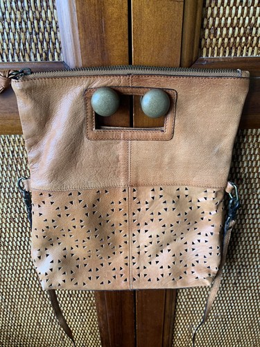 Topshop tan leather - tan, vintage