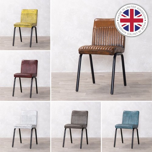 Industrial style ribbed dining - style,