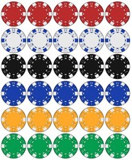 Poker Chips Cupcake Toppers Edible Icing Wafer Decor Casino Vegas Bet Blind
