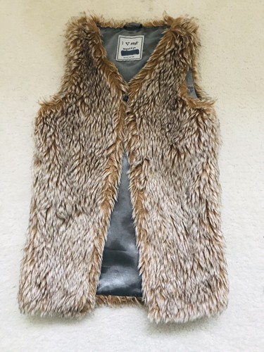 Girls beige faux fur - girls,