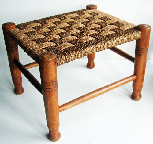 Vintage stool beech wood and - vintage,