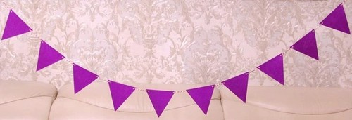 Colourful triangle bunting - colourful,