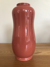 POOLE POTTERY RED INDIAN FREEFORM PEANUT VASE