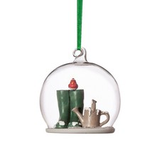 Sass and Belle Gardeners Dome Christmas Tree Bauble with Green Hanging Twine