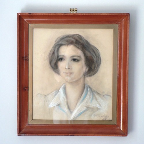 Ostrowsky signed pastel - w.,