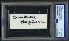 Audrey Hepburn signed