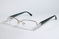 Joan Collins Eyeglasses JC168 Womens Silver Semi-Rimless Metal Glasses Frames
