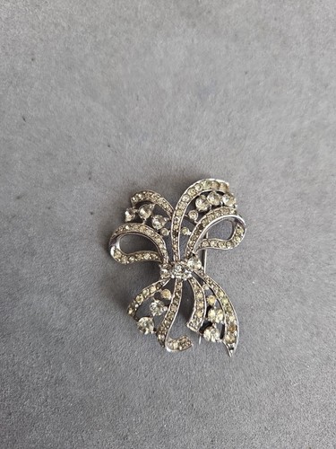 Vintage rhinestone brooch - brooch, by
