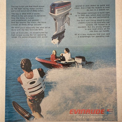 1976 evinrude outboard print - 1976,