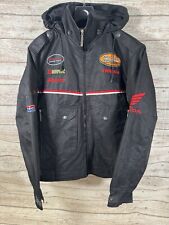 HONDA Racing HRC HM Plant Hitachi mens Black Motorsport Nylon Jacket size M