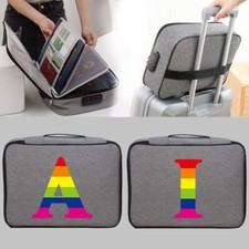 Fireproof Document Box with Lock File Storage Organizer Box Waterproof Safe Bags