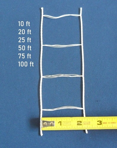 100 feet white ladder - 100,
