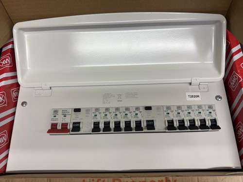 Consumer unit with 80amp - mk,