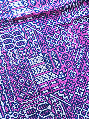 Vintage geometric crimplene - vintage,