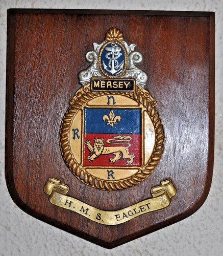 Hms eaglet plaque - eaglet, shield