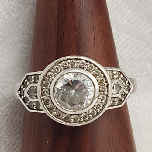 Qvc diamonique signed - signed, fe