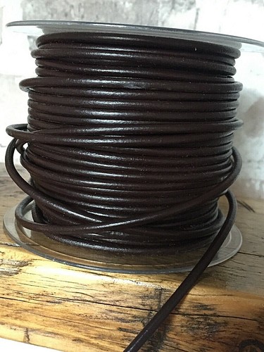 Genuine leather round - 3,