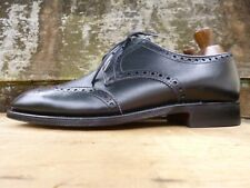 ALFRED SARGENT BROGUES SHOES BLACK LEATHER UK8 MENS SHACKLETON SUPERB CONDITION