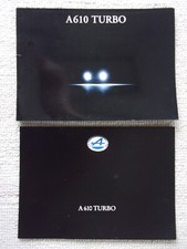 RENAULT A610 TURBO orig 1992 UK Mkt Prestige Sales Brochure Set - Alpine