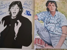 "PAUL MCCARTNEY " TWO SIGNED