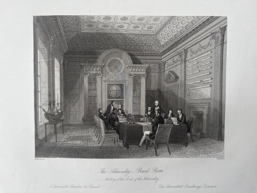 1842 antique print admiralty - 1842,