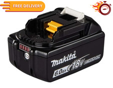 Genuine Makita 6ah 18v Power Tool Battery BL1860BX2 Li-lon Battery - Black. New