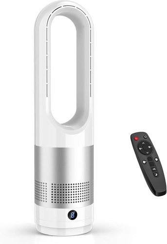 Bladeless tower fan silver - fan,