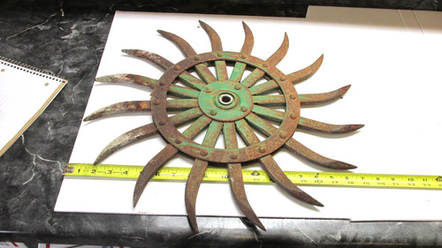 Old farm john deere spiked - ,