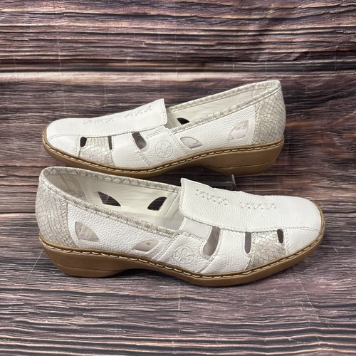 Rieker white silver cut out - rieker,