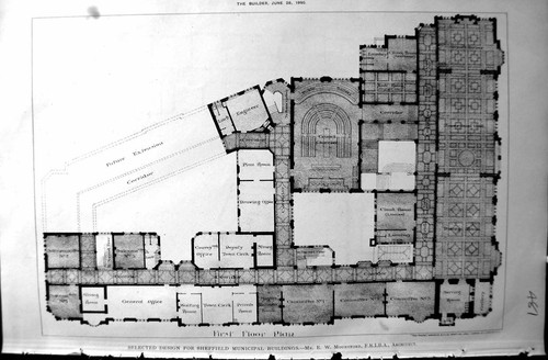 Old design plan - plan, sheffield