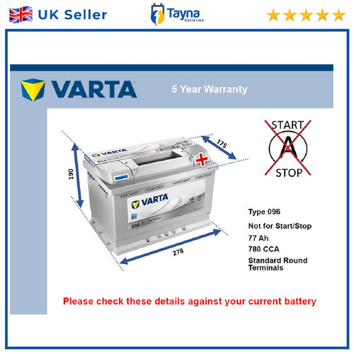 Battery fits jaguar - x, type