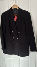 BLACK MILITARY BLAZER 