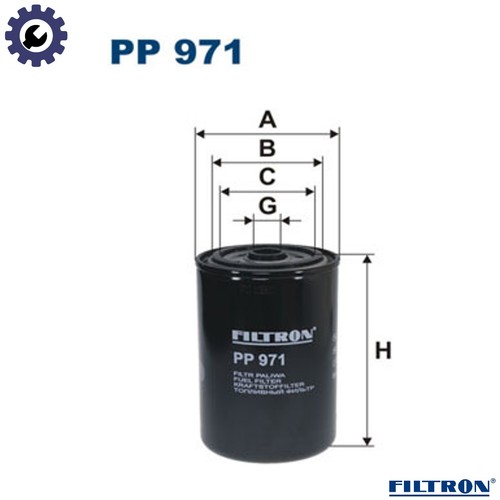 Fuel filter 971 for - fuel,