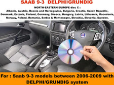 SAAB 9-3 MAP DVD -  EUROPEAN SATELLITE NAVIGATION 2021 UPDATES SAAB 93, disc C