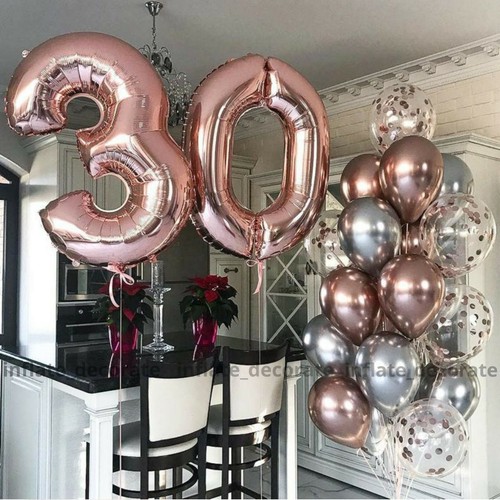 Giant rose foil number - giant,
