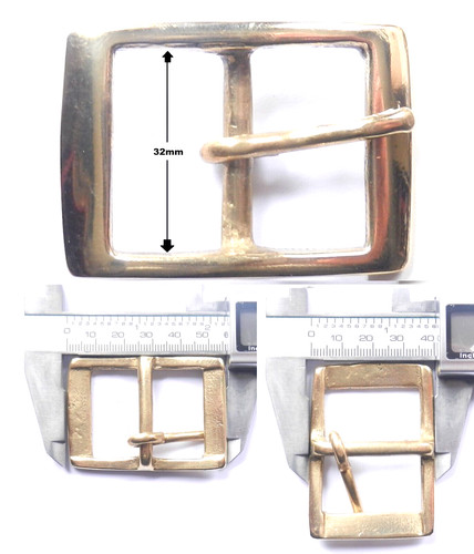 Solid cast brass full - full, belt