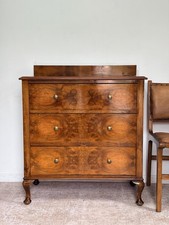 Vintage Burr Walnut Chest Of