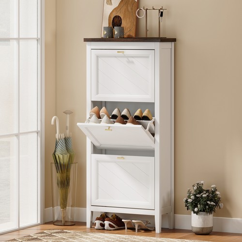 Shoe cabinet with - cabinet, flip