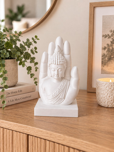 Buddha hand sculpture - sculpture, zen