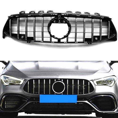 Silver front grille - silver, w118