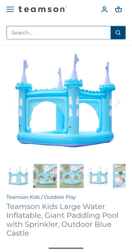 Teamson castle paddling pool