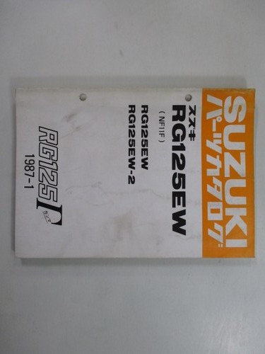 Rg125 gamma parts list - parts,