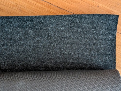 Charcoal rubber backed - charcoal,