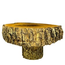 Unique Log Slab Pedestal